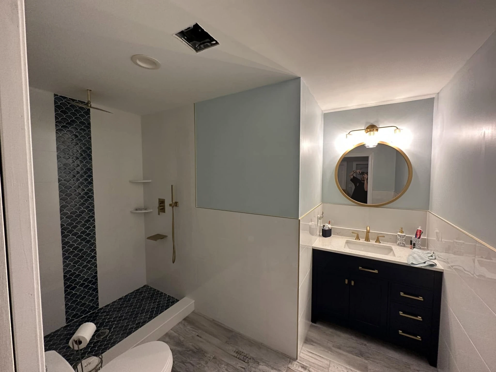 Bathroom remodeling project by Thompson & Son Construction, serving Monmouth County, NJ